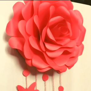 DIY Decoration Ideas :: Rose Wall Hanging